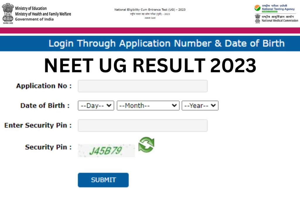 NTA NEET UG 2023 Result / Score Card » Freejobso.com